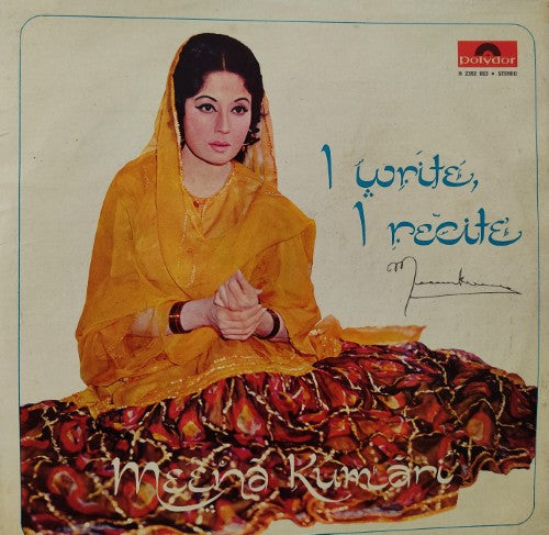 Meena Kumari - I write, I recite (DII)