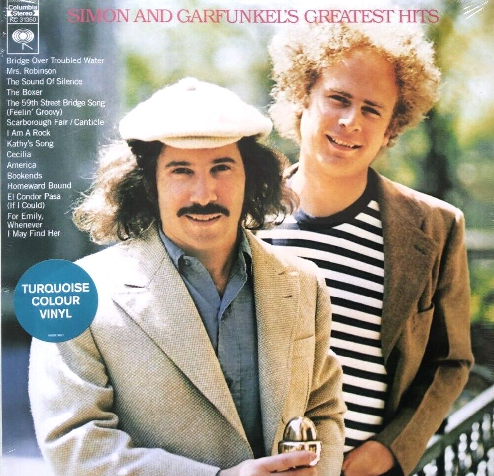 An image of the album SIMON & GARFUNKEL - GREATEST HITS (1LP/TURQUOISE)