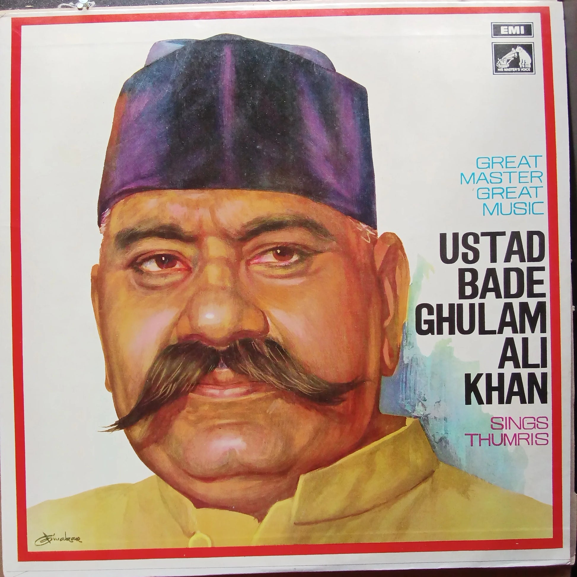 vinyl record of Ustand Bade Ghulam Ali Khan - Great Master Great Music