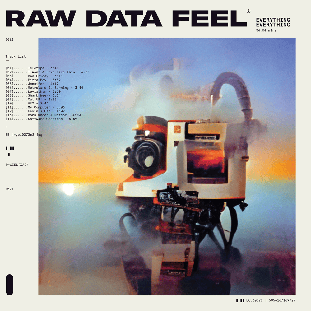 An image of the album Everything Everything - Raw Data Feel