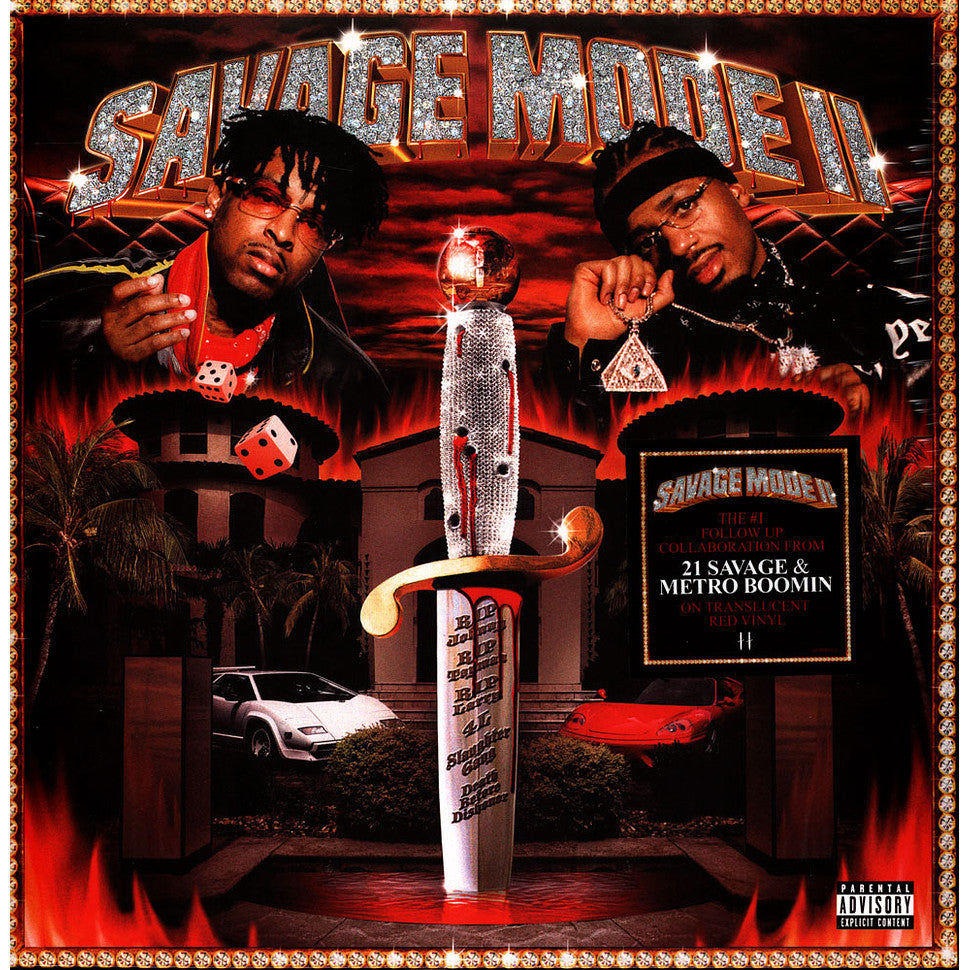An album cover featuring 21 Savage and Metro Boomin