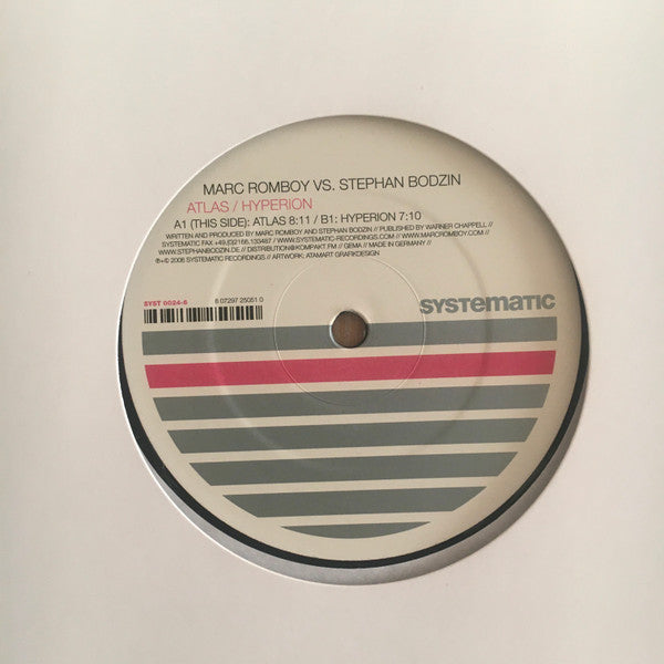 Marc Romboy Vs. Stephan Bodzin – Atlas / Hyperion