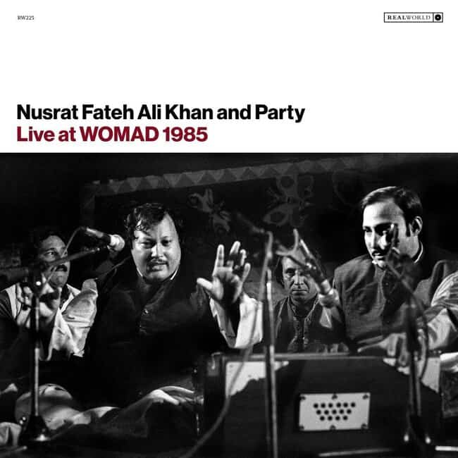 An image of the album NUSRAT FATEH ALI KHAN AND PARTY- LIVE AT WOMAD 1985