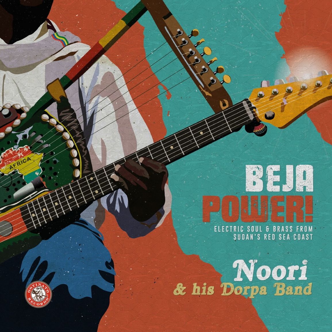 An image of the album Noori & His Dorpa Band - Beja Power! Electric Soul & Brass from Sudan's Red Sea Coast
