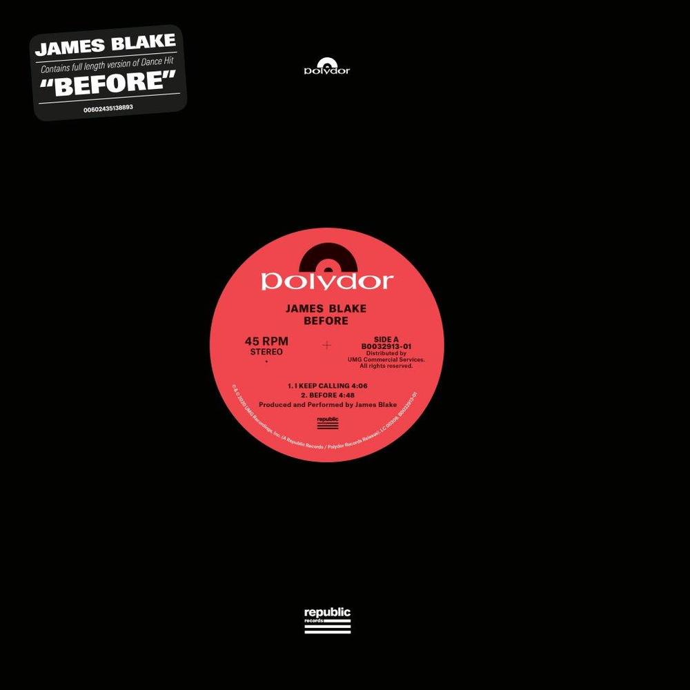 Vinyl Record for JAMES BLAKE JAMES BLAKE - BEFORE (EP)