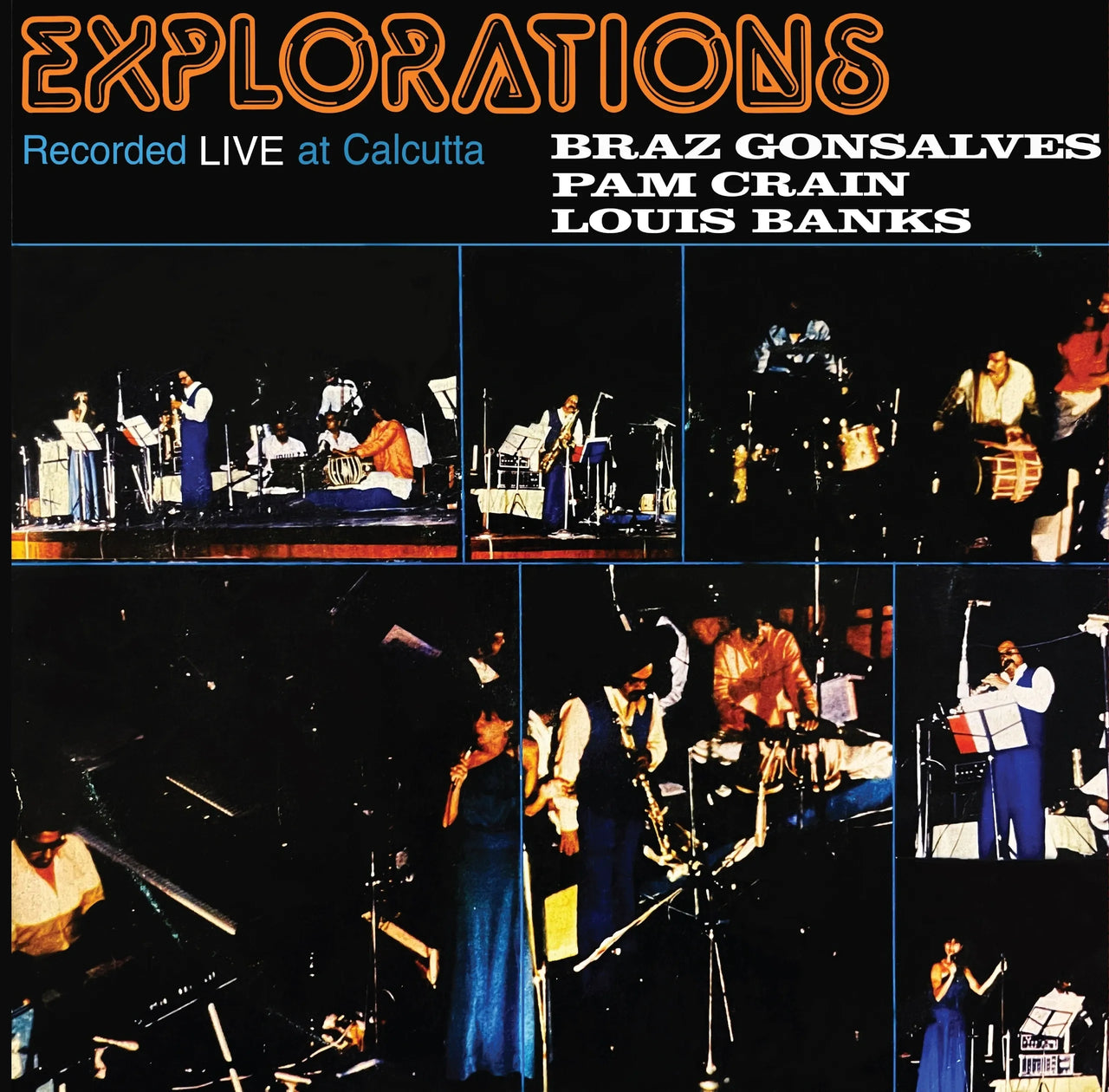 Vinyl Record of Braz Gonsalves / Pam Crain / Louis Banks – Explorations - Recorded Live At Calcutta
