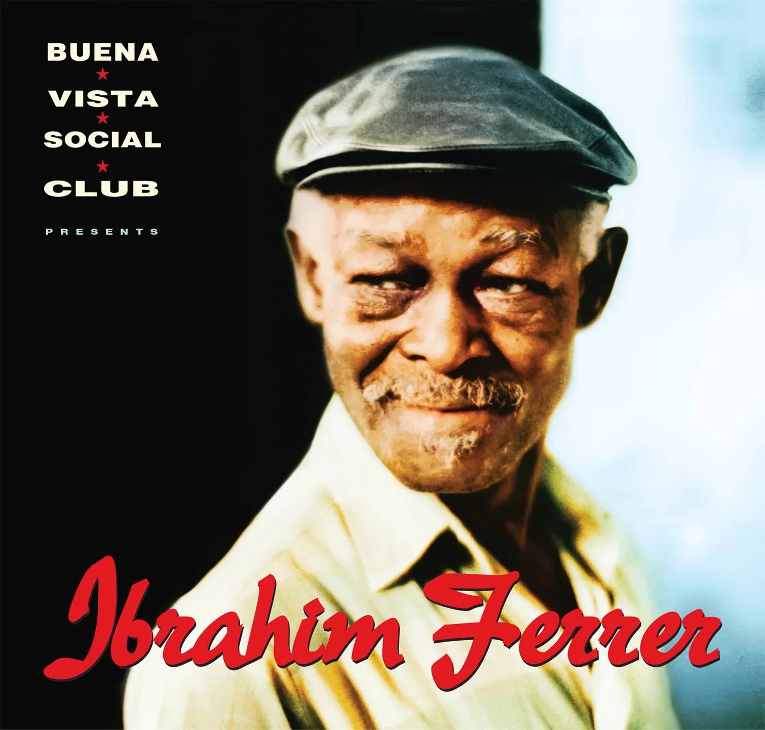 Buena Vista Social Club - Presents Ibrahim Ferrer Vinyl Record

Album cover featuring an elderly man with a cap, text 'Buena Vista Social Club' and 'Ibrahim Ferrer'.
