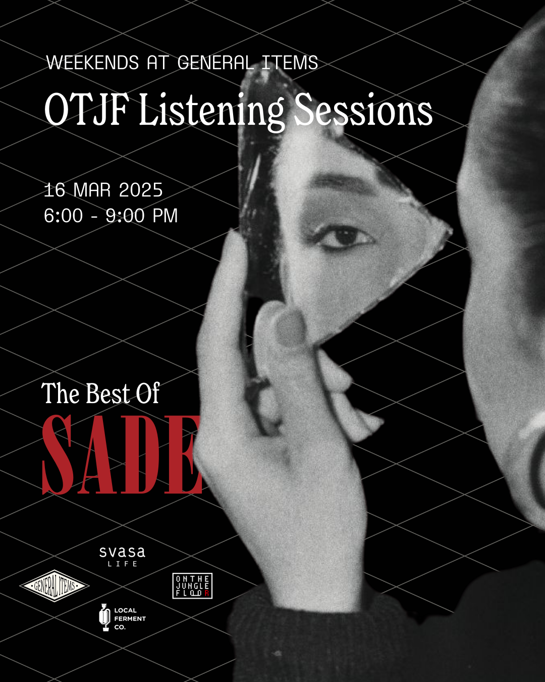 Tickets: Weekends at General Items: OTJF Listening Sessions - The Best of Sade, Bangalore