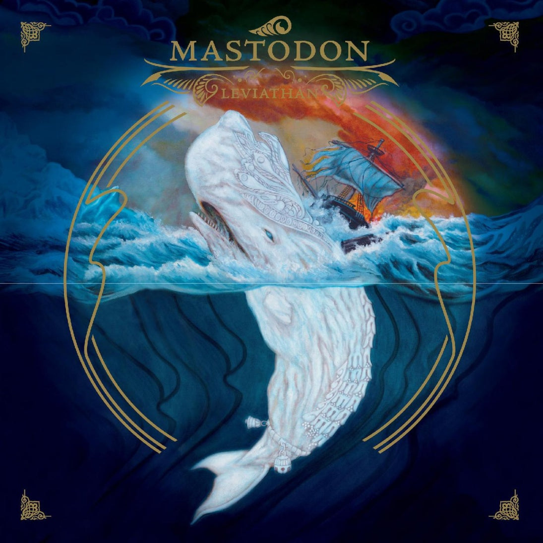 An image of the album Mastodon - Leviathan (2026 reissue/Blue)