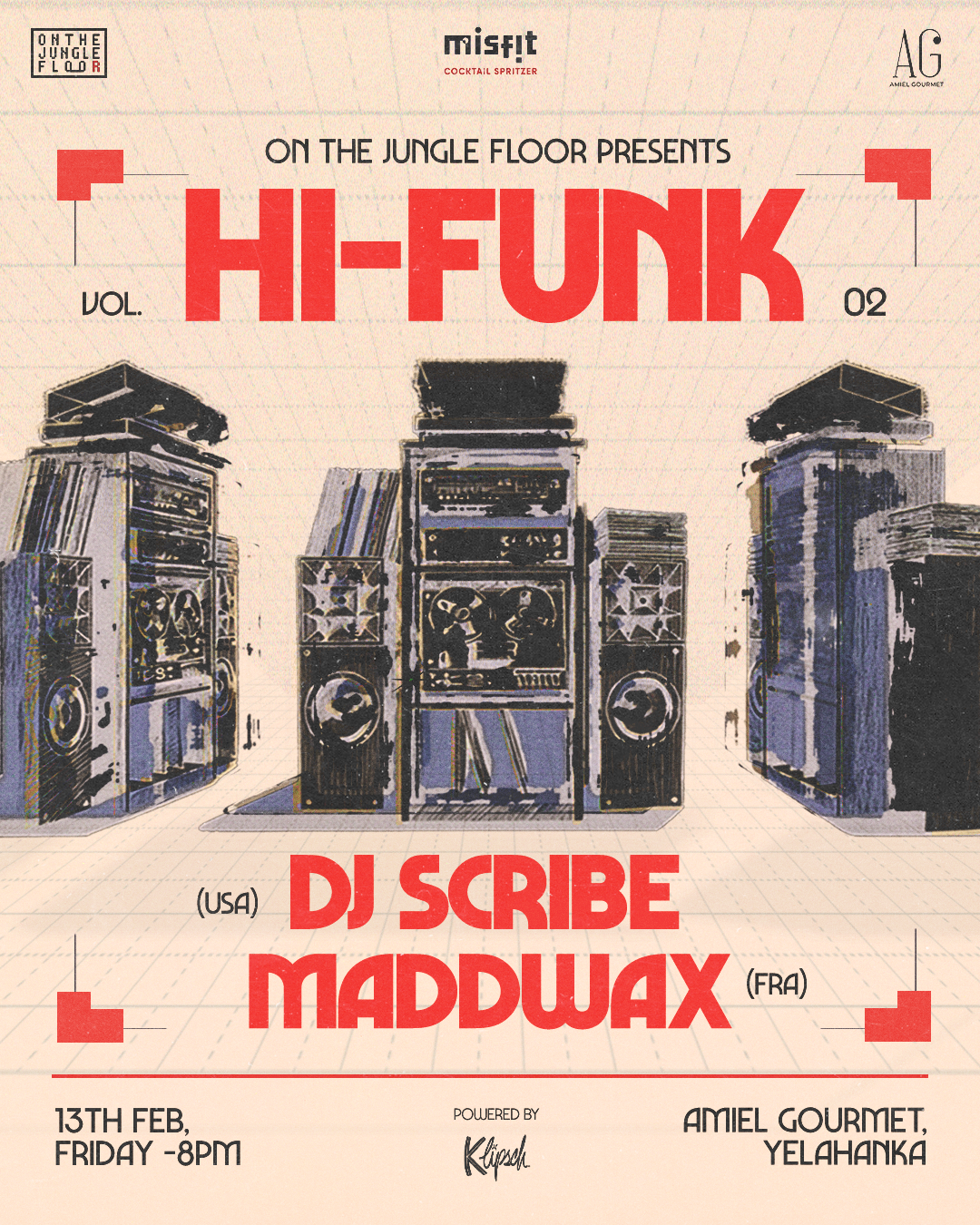 HI-FUNK: VOL. 2 (FUNK, DISCO & GLOBAL GROOVES) AT AMIEL GOURMET