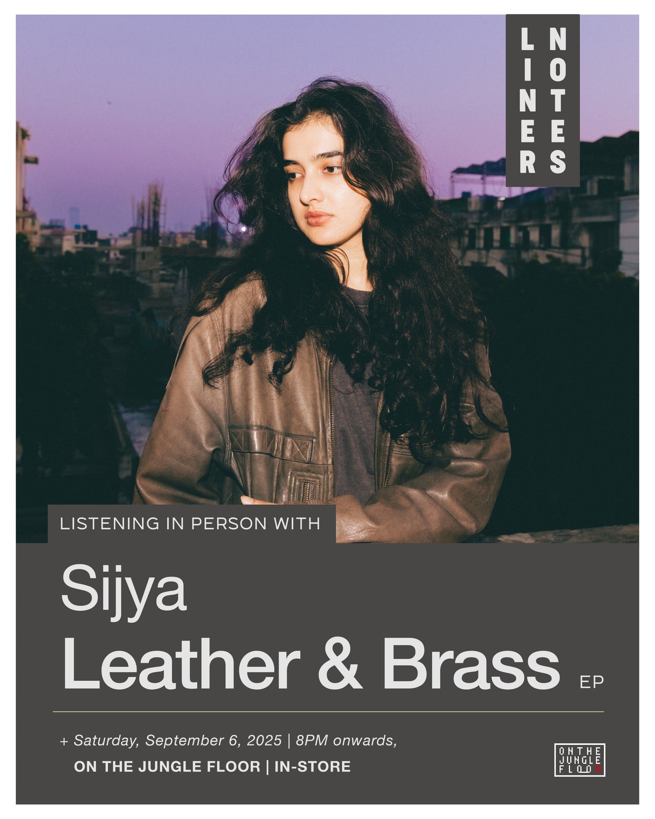 Event Tickets: Liner Notes: Sijya - Leather & Brass