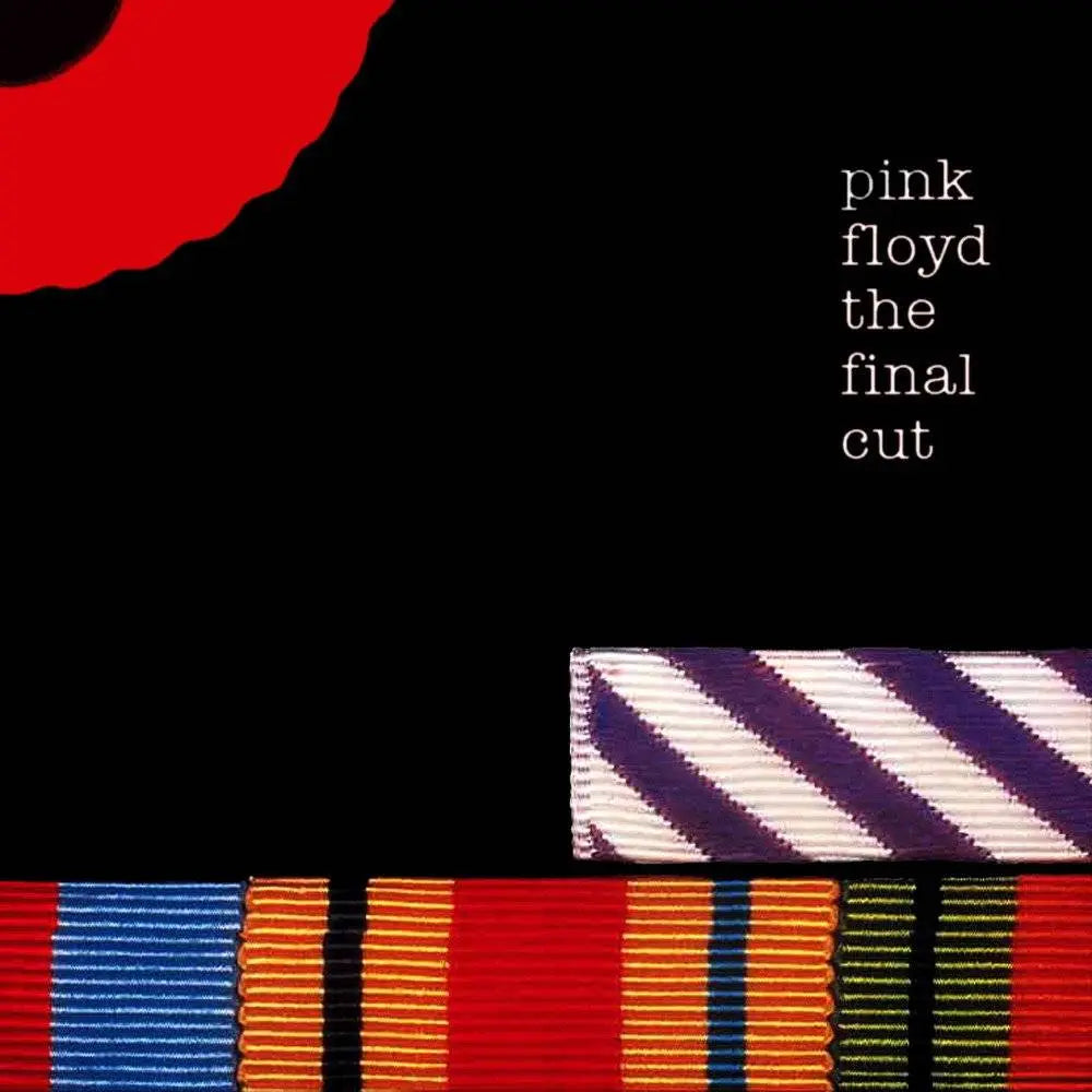 Pink Floyd - The Final Cut Vinyl Record

Album cover for 'The Final Cut' by Pink Floyd with colorful stripes and a red circle.