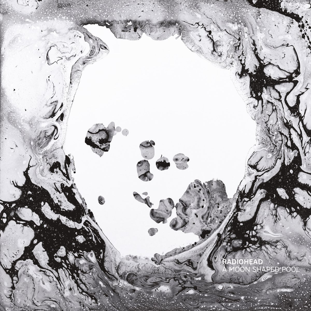 An image of the album Radiohead - A Moon Shaped Pool (2LP/Gat/MP3)