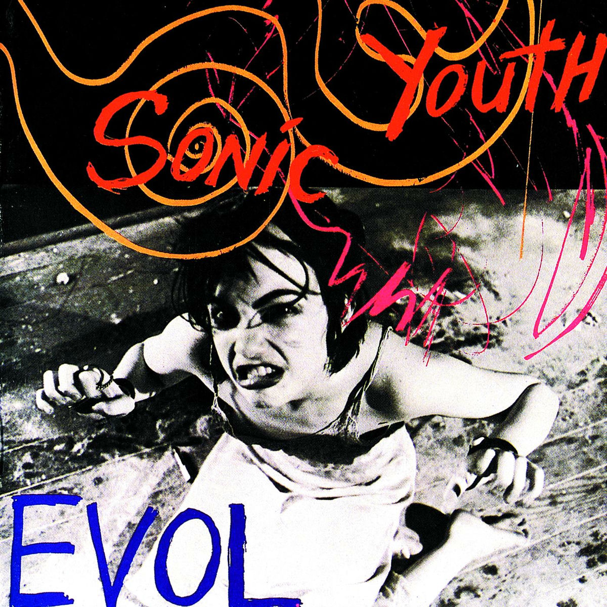 Sonic Youth - Evol Vinyl Record

Album cover for 'Sonic Youth Evol' with a distressed woman and colorful text.

