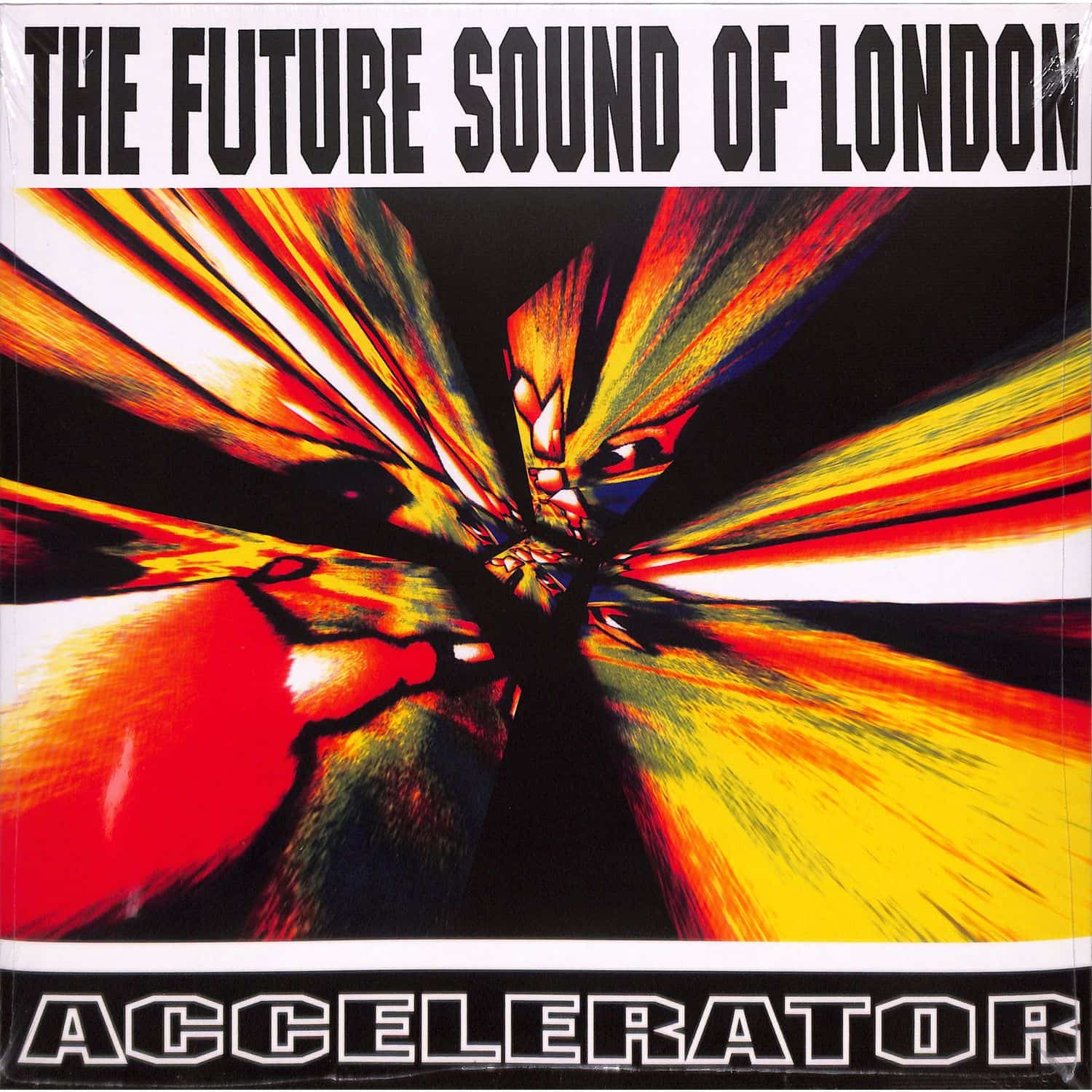 Album cover for 'The Future Sound of London: Accelerator' with vibrant colors and dynamic design.

The Future Sound Of London - Accelerator Vinyl Record