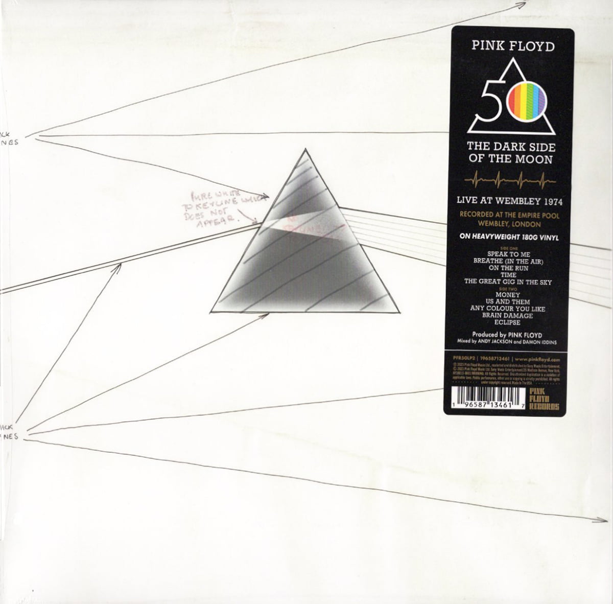 An image of the album PINK FLOYD - LIVE DARK SIDE OF THE MOON (1LP/GF/180G/50TH)