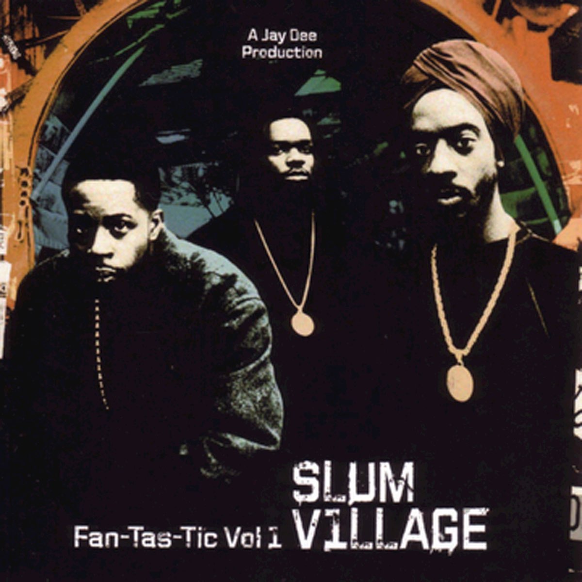 slum village fan tas tic vol 1 vinyl record on the jungle floor