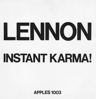 An image of the album LENNON - ONO WITH THE PLASTIC ONO BAND - INSTANT KARMA! (RSD 2020 RELEASE)