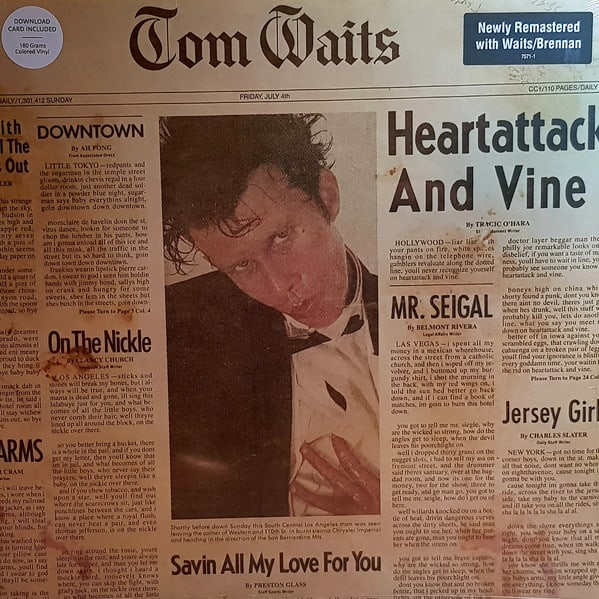 TOM WAITS - HEARTATTACK AND VINE